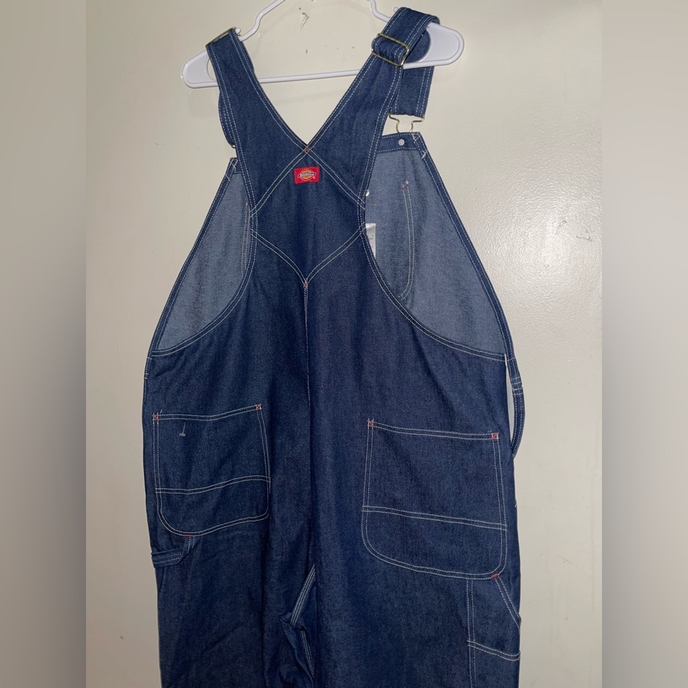 Vintage Dickies Men Big and Tall Overalls Denim Jumpsuit 44x30 - Picture 2 of 13